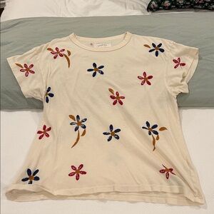 The Great. Boxy Tee Stamped Sz 1/S